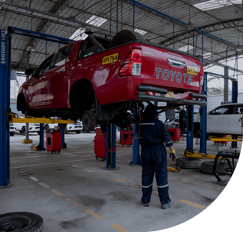 vista de nuestro taller de mantenimiento totalmente equipado