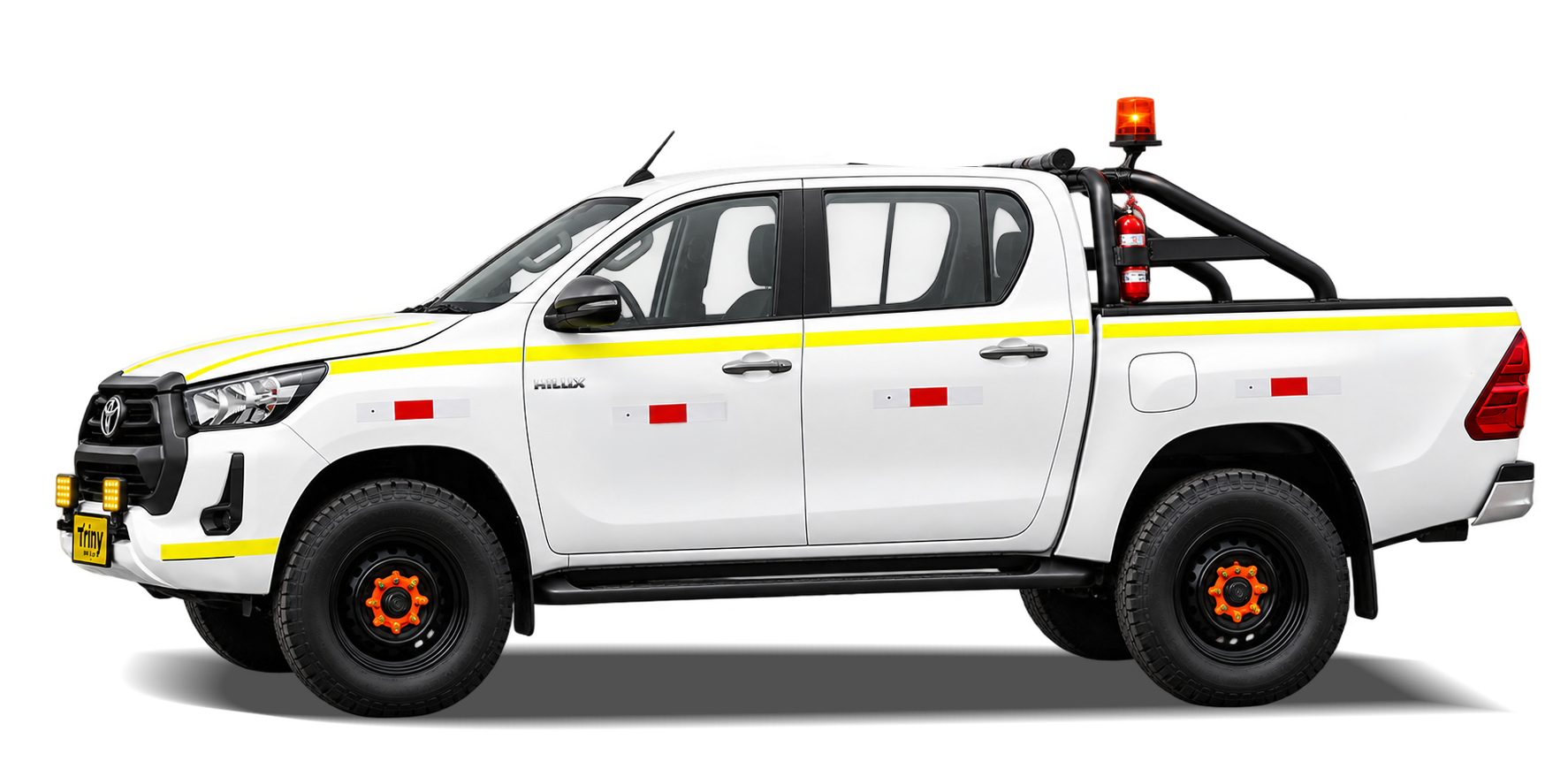 Camioneta Toyota Hilux 4x4 equipada para minería